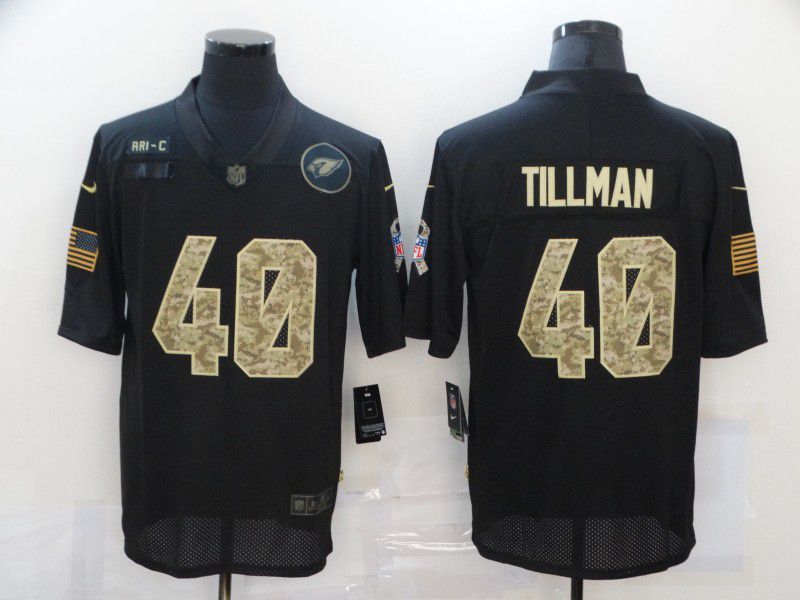 Men Arizona Cardinals #40 Tillman Black Camo Lettering 2020 Nike NFL Jersey->pittsburgh steelers->NFL Jersey